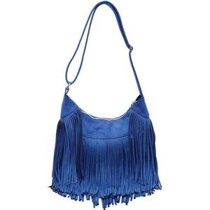 Vintage Suede Fringe Purse for Women Western Cowgirl Crossbody Bag Hobo Bags